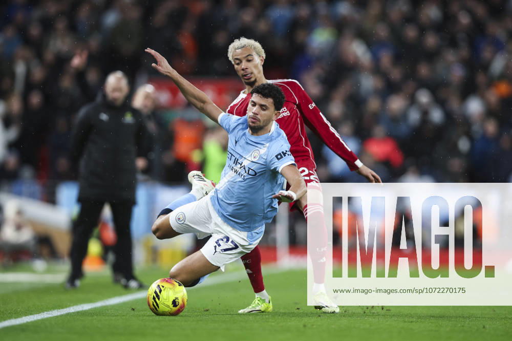 Liverpool v Manchester City, FA Premier League 08.02.26 Liverpool v Manchester City, FA Premier League Bradley Ormesher The Times Hugo Ekitiké of Liverpool and Matheus Nunes of Manchester City