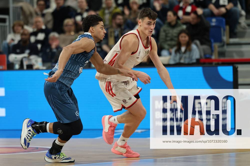 V li Kevin McClain MLP Academics Heidelberg, 03 , Xavier Rathan Mayes, 00 GER, BBL, MLP Academics Heidelberg vs FC Bayern Muenchen, easycredit Basketball Bundesliga, 19 Matchday, Season, 2025 2026, 08 02 2026 GER, MLP Academics Heidelberg vs FC Bayern Muenchen, Basketball, easycredit Basketball Bundesliga, 19 Matchday, Season, 2025 2026, 08 02 2026 Heidelberg