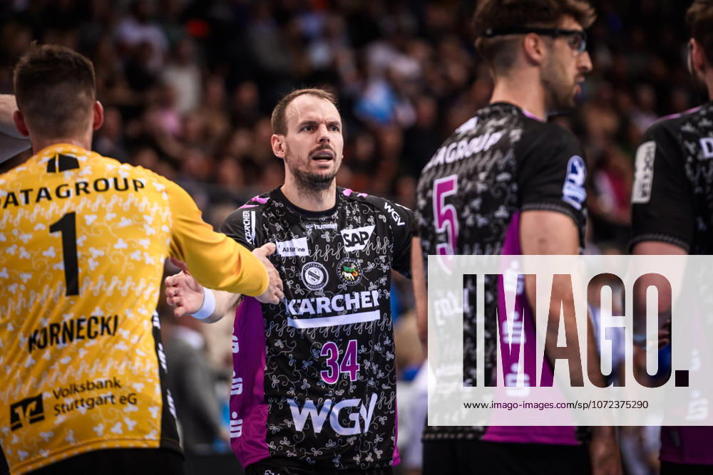 Kai Haefner TVB Stuttgart, 34 GER, TVB Stuttgart ThSV Eisenach, DAIKIN HBL, Handball, Bundesliga, Matchday 20, Season 2025 2026, 09 02 2026 GER, TVB Stuttgart ThSV Eisenach, DAIKIN HBL, Handball, Bundesliga, Matchday 20, Season 2025 2026, 09 02 2026 Stuttgart