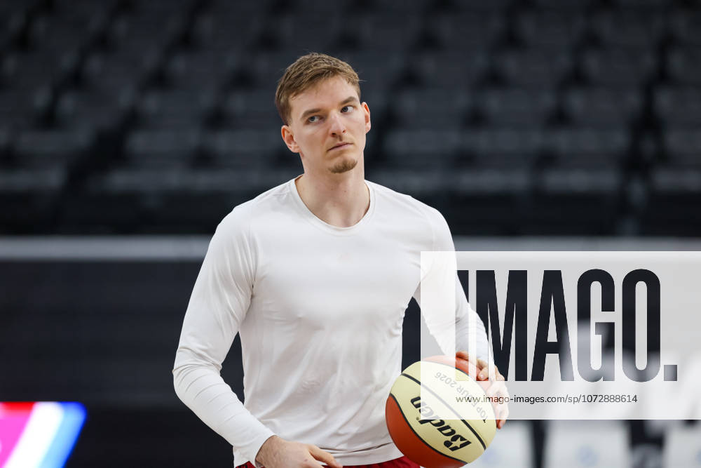 Justuz Hollatz FC Bayern Basketball, 21 , GER, FC Bayern Basketball, Training, Basketball, BBL Cup, BMW TOP FOUR, Season 2025 2026, 20 02 2026, GER, FC Bayern Basketball, Training, Basketball, BBL Cup, BMW TOP FOUR, Season 2025 2026, 20 02 2026 Munich