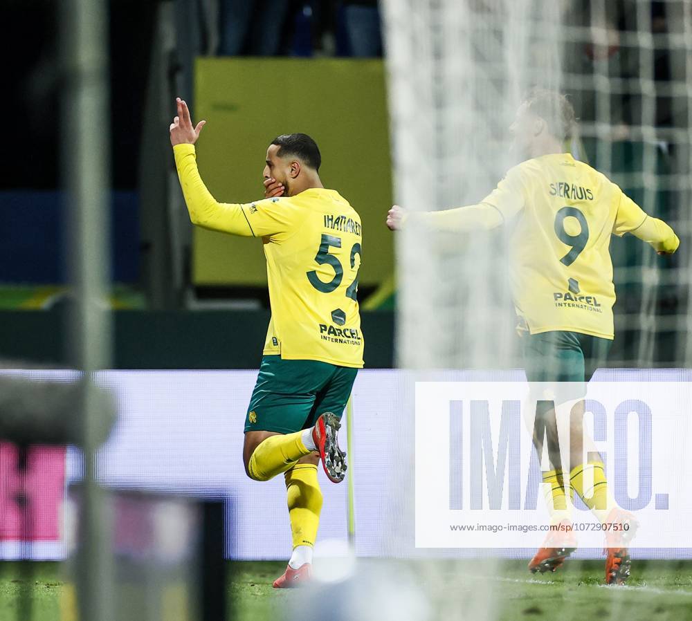 SITTARD - Mohamed Ihattaren of Fortuna Sittard celebrates the 1-0 goal during the Dutch Eredivisie match between Fortuna Sittard and Excelsior at the Fortuna Sittard stadium on February 20, 2026, in Sittard, Netherlands. PIETER STAM DE JONGE ANP Eredivisie 2025-2026 ANPxSportx IVx 551308949 originalFilename: 551308949