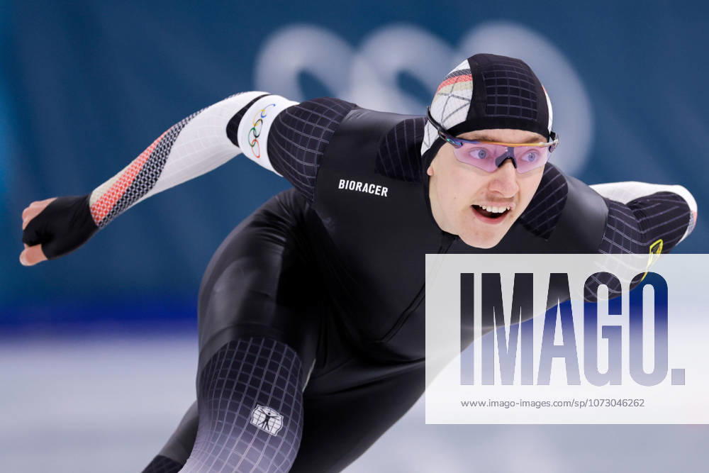 2026-02-19 Speed skating, Eisschnelllauf - Milano Cortina 2026 Winter Olympics - Day 13 MILAN, ITALY - FEBRUARY 19: Finn Sonnekalb of Germany competing in the Men s 1500m during Day 13 of Speed Skating - Milano Cortina 2026 Winter Olympics at Milano Speed Skating Stadium on February 19, 2026 in Milan, Italy. (Photo by Joris Verwijst BSR Agency) Milan Italy Content not available for redistribution in The Netherlands directly or indirectly through any third parties.