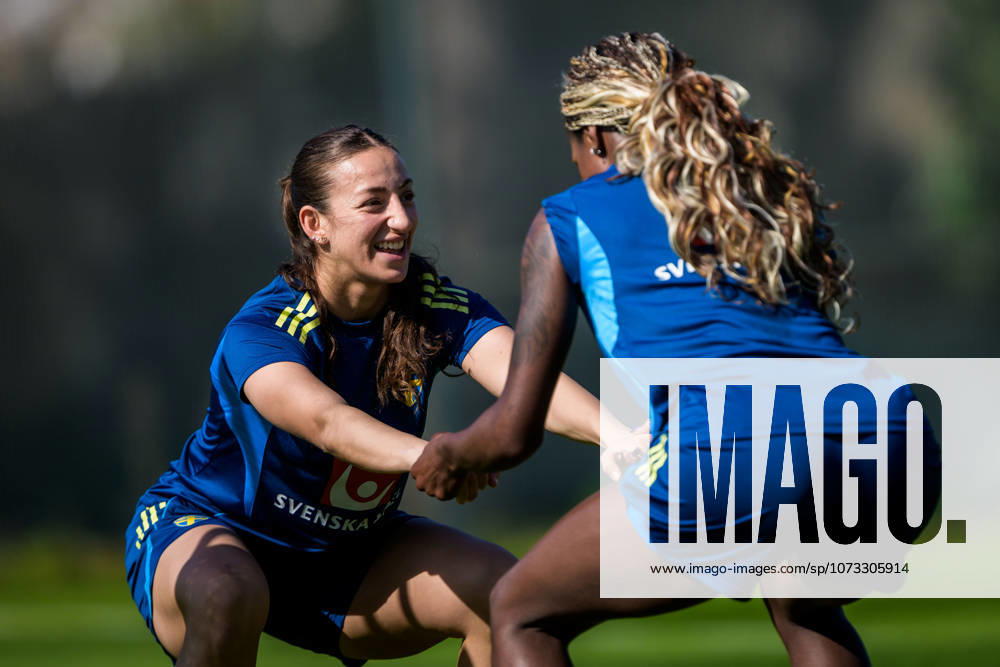 Rosa Kafaji of the Swedish women s national football team at a training session on February 26, 2026 in Albuferia Photo Ludvig Thunman BILDBYRAN code LT LT0774 fotboll football soccer fotball träning practice training sverige sweden dam bbeng