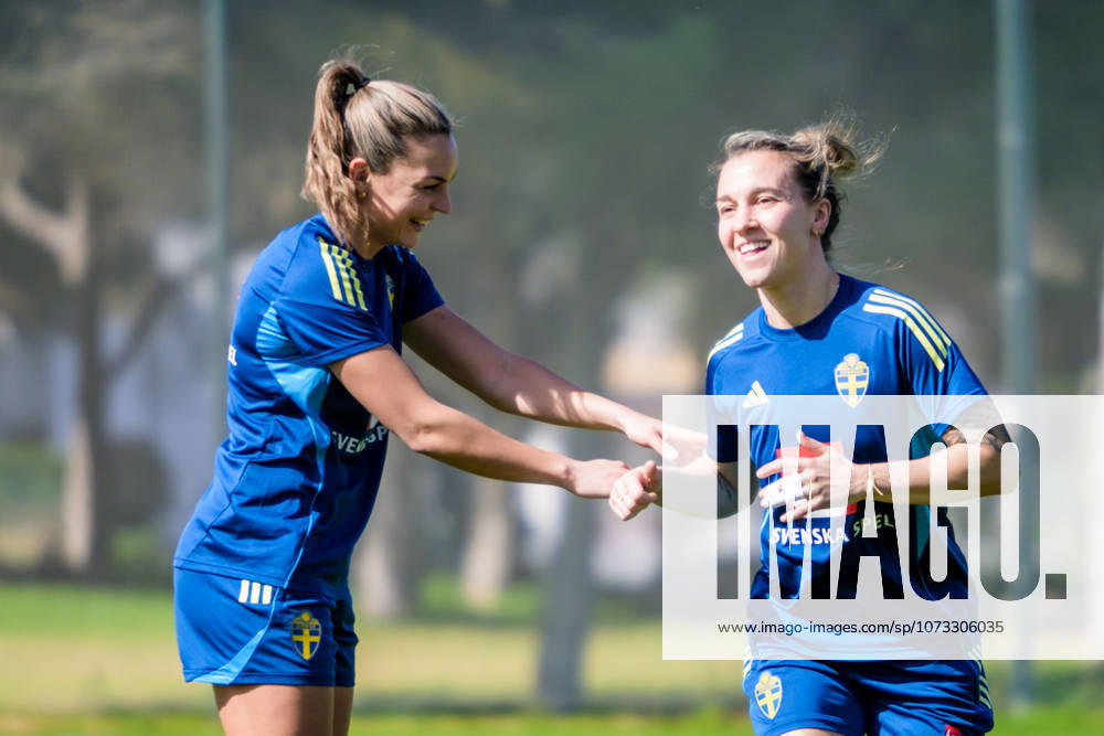Julia Zigiotti Olme of the Swedish women s national football team at a training session on February 26, 2026 in Albuferia Photo Ludvig Thunman BILDBYRAN code LT LT0774 fotboll football soccer fotball träning practice training sverige sweden dam bbeng
