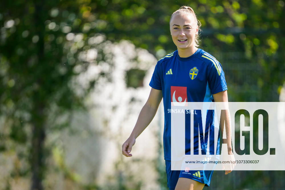 Hanna Bennison of the Swedish women s national football team at a training session on February 26, 2026 in Albuferia Photo Ludvig Thunman BILDBYRAN code LT LT0774 fotboll football soccer fotball träning practice training sverige sweden dam bbeng