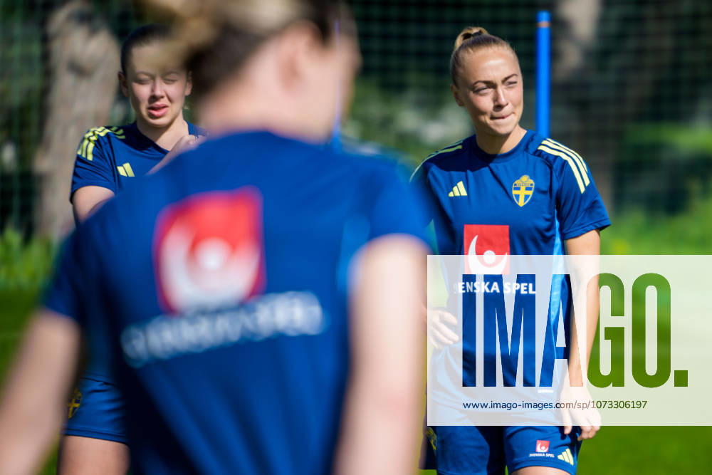 Hanna Bennison of the Swedish women s national football team at a training session on February 26, 2026 in Albuferia Photo Ludvig Thunman BILDBYRAN code LT LT0774 fotboll football soccer fotball träning practice training sverige sweden dam bbeng