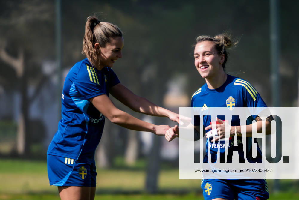 Julia Zigiotti Olme of the Swedish women s national football team at a training session on February 26, 2026 in Albuferia Photo Ludvig Thunman BILDBYRAN code LT LT0774 fotboll football soccer fotball träning practice training sverige sweden dam bbeng