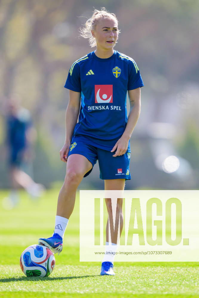 Hanna Bennison of the Swedish women s national football team at a training session on February 26, 2026 in Albuferia Photo Ludvig Thunman BILDBYRAN code LT LT0774 fotboll football soccer fotball träning practice training sverige sweden dam bbeng