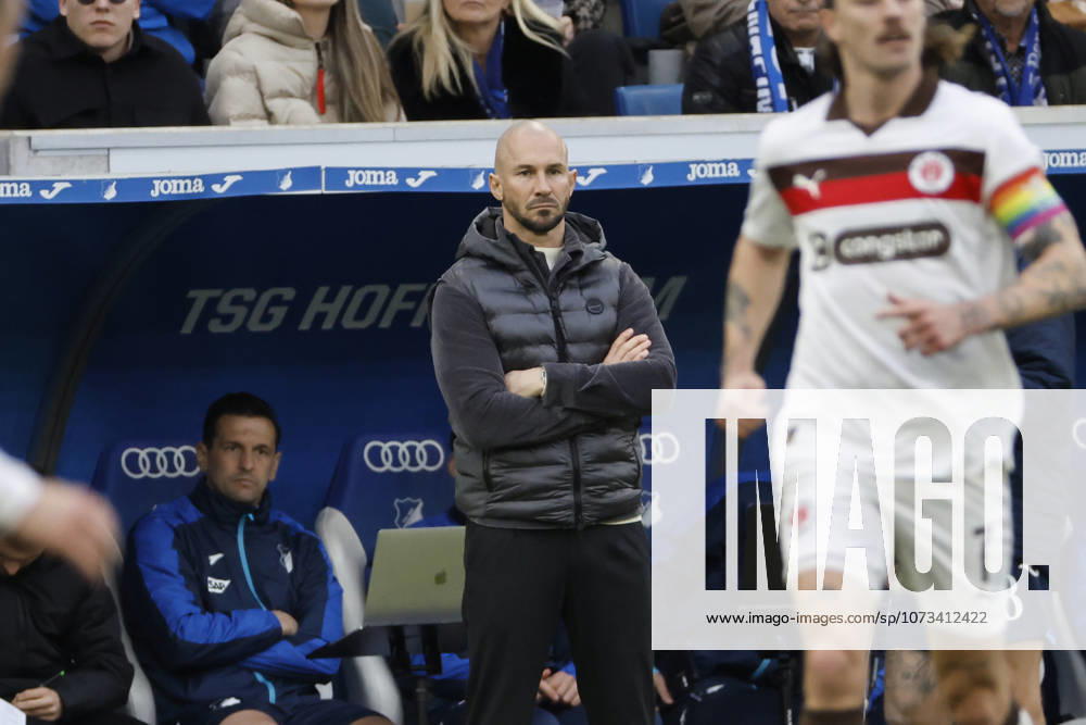 Christian Ilzer TSG Hoffenheim, Coach , Germany, Soccer, 1 Bundesliga, 24 Matchday, 2025 2026, TSG Hoffenheim vs FC St Pauli, 28 02 2026, Sinsheim PreZero Arena Germany
