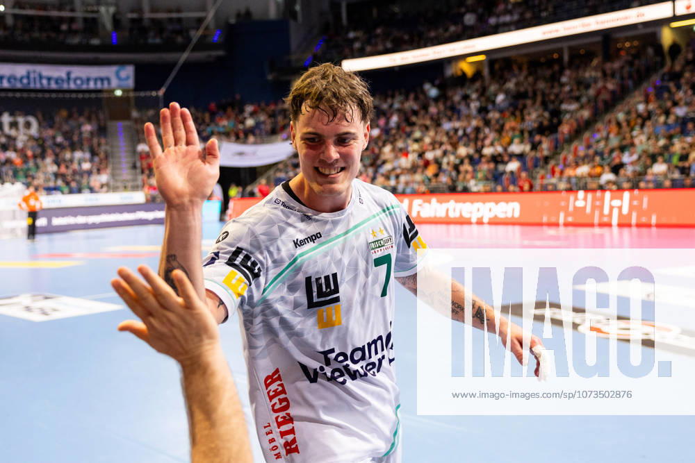 Victor KLOEVE FRISCH AUF Goeppingen, 07 jubilation, joy, passion, success, emotion, enthusiasm, positive emotions GER, TSV Hannover Burgdorf vs FRISCH AUF Goeppingen, Handball, Bundesliga, 23 Matchday, Season 2025 2026, 01 03 2026, GER, TSV Hannover Burgdorf vs FRISCH AUF Goeppingen, Handball, Bundesliga, 23 Matchday, Season 2025 2026, 01 03 2026, Hannover