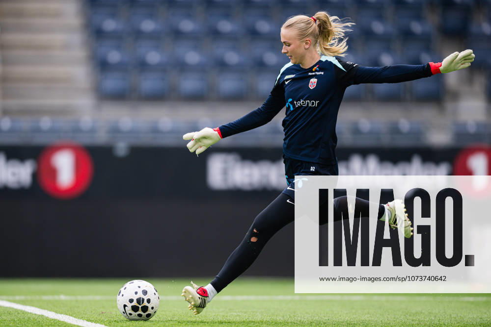 Goalkeeper Selma Panengstuen of the Norwegian womens national football team during a training session on March 6, 2026 in Stavanger Photo Marius Simensen BILDBYRAN Cop 238 bbeng dam fifa women s world cup qualifier football fotball fotboll norge norway practice soccer training trening träning