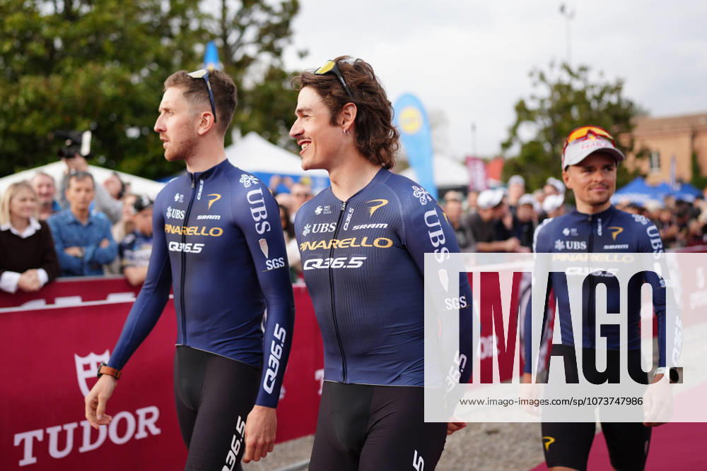 PINARELLO-Q36.5 PRO CYCLING TEAM during the team presentation of the Strade Bianche e Strade Bianche Women cycling race in Siena - Tuscany - Italy - Friday, March 6 2026. - cycling