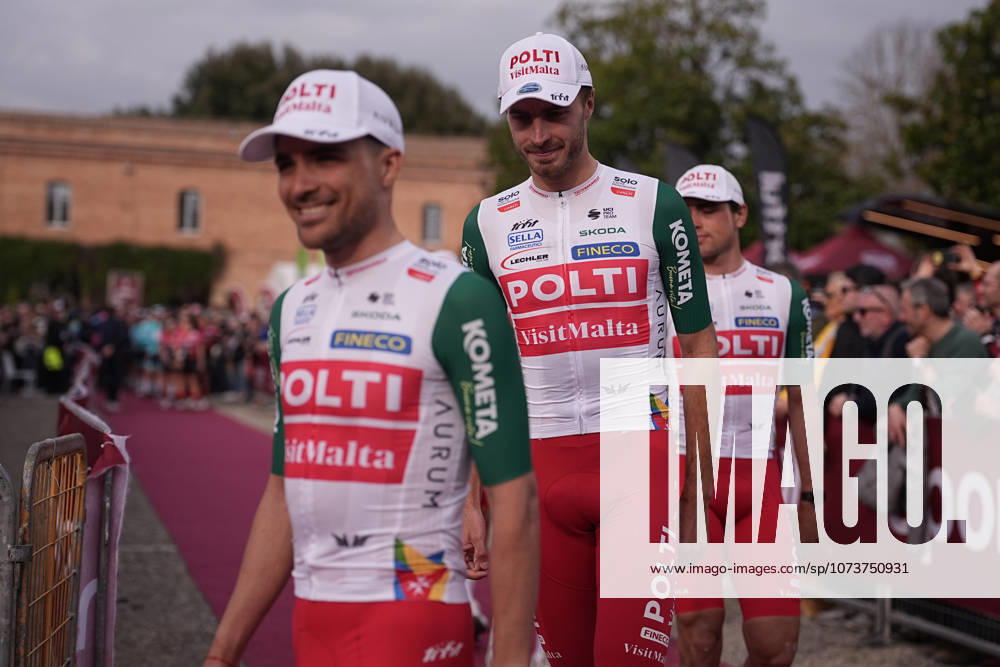 TEAM POLTI VISITMALTA during the team presentation of the Strade Bianche e Strade Bianche Women cycling race in Siena - Tuscany - Italy - Friday, March 6 2026. - cycling