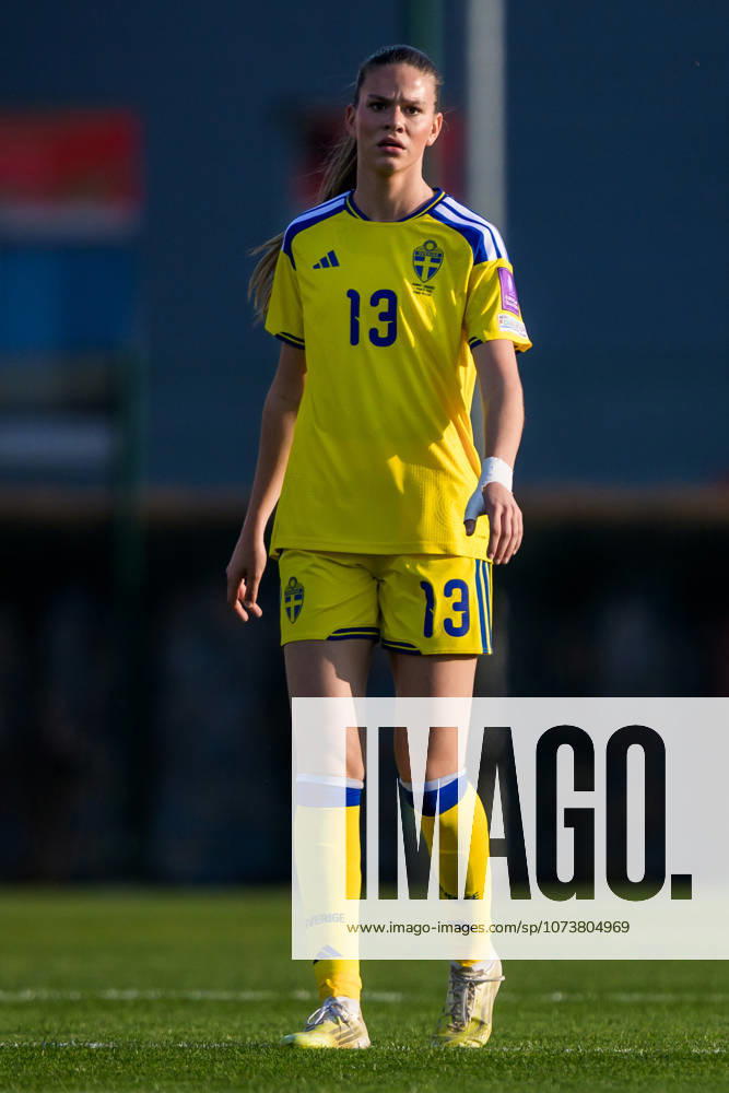 Bella Andersson of Sweden during the FIFA Womens World Cup Qualifier football match between Serbia and Sweden on March 7, 2026 in Stara Pazova Photo Ludvig Thunman BILDBYRAN code LT LT0784 fotboll football soccer fotball vm kval kval fifa womens world cup qualifier qualifier serbien serbia sverige sweden dam bbeng