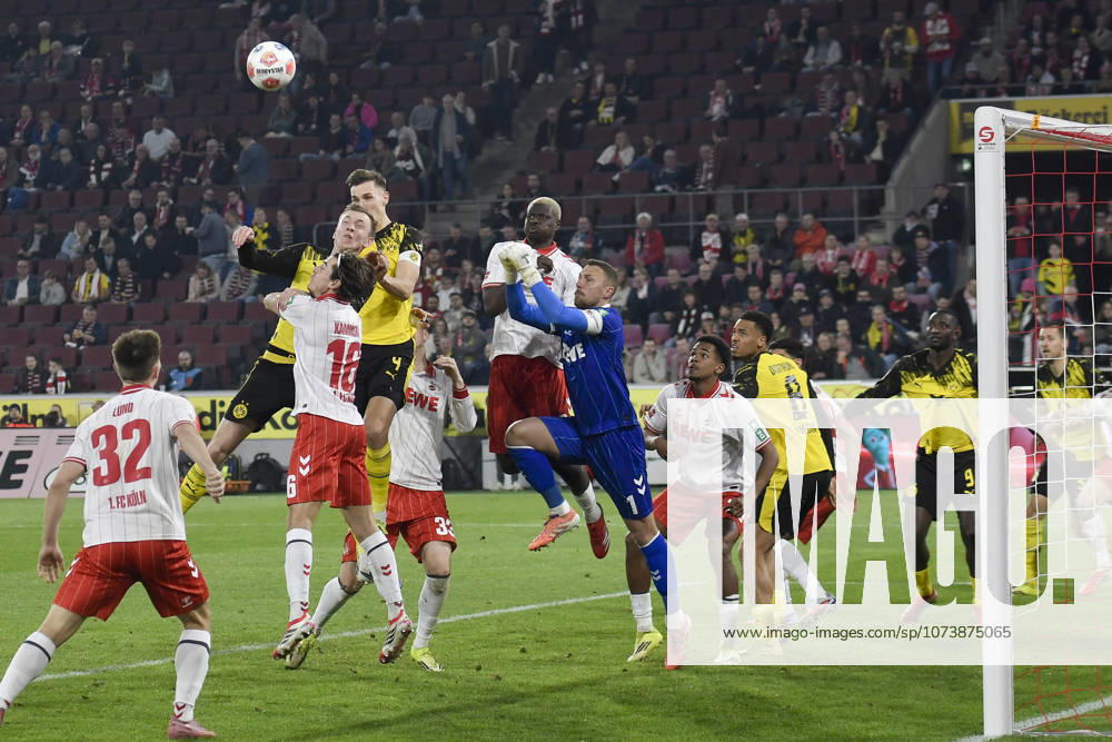 Penalty area scene Goal chance by Maximilian Beier Dortmund 14 and Nico Schlotterbeck Dortmund 4 07 03 2026¢ Football ¢ 1 FC Koeln vs Borussia Dortmund , Rheinenergiestadion, Koeln, DFB DFL REGULATIONS PROHIBIT ANY USE OF PHOTOGRAPHS AS IMAGE SEQUENCES AND OR QUASI VIDEO