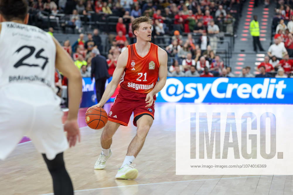 Justuz Hollatz FC Bayern Basketball, 21 , GER, FC Bayern Basketball vs Basketball Loewen Braunschweig, Basketball, easycredit Basketball Bundesliga, 25 Matchday, Season 2025 2026, 10 03 2026, GER, FC Bayern Basketball vs Basketball Loewen Braunschweig, Basketball, easycredit Basketball Bundesliga, 25 Matchday, Season 2025 2026, 10 03 2026 Munich