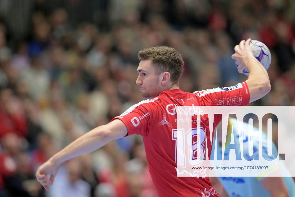 Florian Drosten MT Melsungen 18 on throw , GER, MT Melsungen VfL Gummersbach, Handball, 1 Bundesliga, 25 Matchday, Season 2025 2026, 13 03 2026, GER, MT Melsungen VfL Gummersbach, Handball, 1 Bundesliga, 25 Matchday, Season 2025 2026, 13 03 2026 Kassel