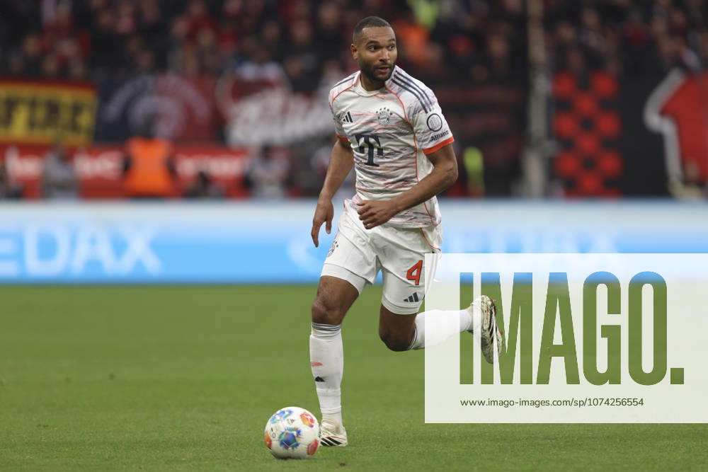 Jonathan Tah FC Bayern Munich in action, on the ball, individual action during the Bundesliga match between Bayer 04 Leverkusen and FC Bayern Munich, BayArena on March 14, 2026 in Leverkusen, Germany Photo by Oliver Kaelke DeFodi Images Jonathan Tah FC Bayern München controls the ball during the Bundesliga match between Bayer 04 Leverkusen and FC Bayern München at BayArena on March 14, 2026 in Leverkusen, Germany Photo by Oliver Kaelke DeFodi Images DFL regulations prohibit any use of photographs as image sequences and or quasi video Photo by Oliver Kaelke DeFodi Images