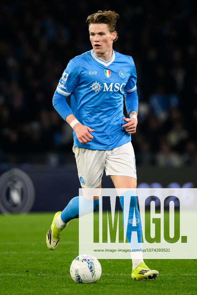 Scott McTominay of SSC Napoli in action during the Serie A 2025 2026 football match between SSC Napoli and US Lecce at Diego Armando Maradona stadium in Naples (Italy), March 14, 2026. andreaxstaccioli