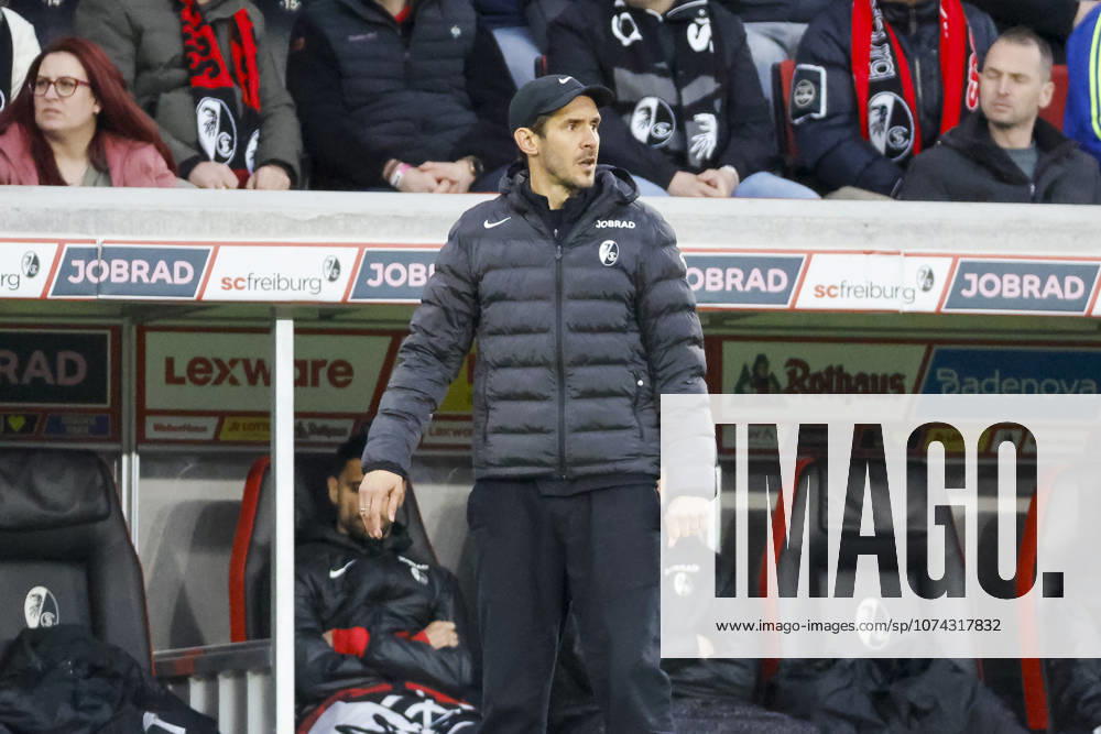 Julian Schuster SC Freiburg, Coach , Germany, Soccer, 1 Bundesliga, Matchday 26, 2025 2026, SC Freiburg vs 1 FC Union Berlin, 15 03 2026, Freiburg im Breisgau Europa Park Stadium Germany