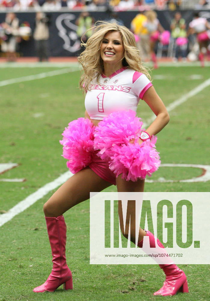 The Houston Texans Cheerleaders perform during the fourth quarter of the NFL, American Football Herren, USA football game between the Houston Texans and the Pittsburgh Steelers at Reliant Stadium in Houston, TX. Houston defeated Pittsburgh 17-10.