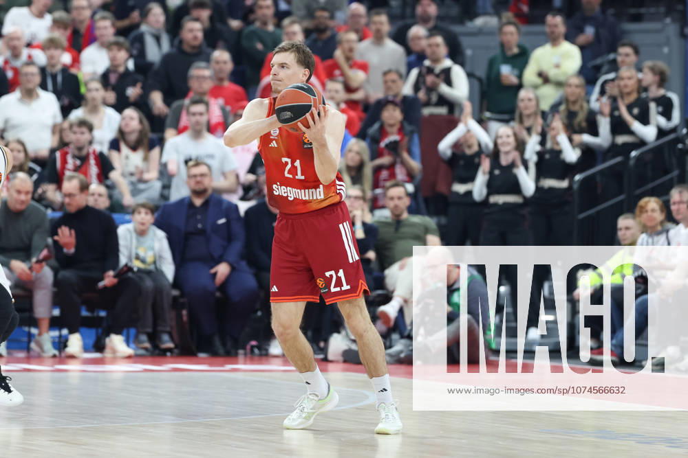 Justuz Hollatz FC Bayern Basketball, 21 , GER, FC Bayern Basketball vs Dubai Basketball, Basketball, Euroleague, Matchday 32, Season 2025 2026, 19 03 2026, GER, FC Bayern Basketball vs Dubai Basketball, Basketball, Euroleague, Matchday 32, Season 2025 2026, 19 03 2026 Munich
