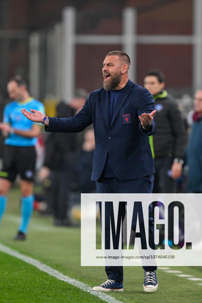 Genoas head coach Daniele De Rossi during the Serie A soccer match between Genoa and Udinese at the Luigi Ferraris Stadium in Genoa, Italy - Friday, March 20, 2026. - Soccer .