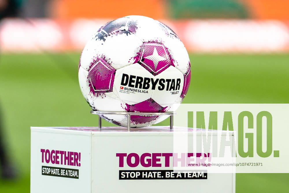 Germany Bundesliga 2025 2026 Matchday 27, 1 FC Köln vs Borussia Mönchengladbach, Saturday, 21 03 2026 Rhein Energie Stadion, North Rhine-Westphalia Stop Hate Be a Team Match Ball Derbystar