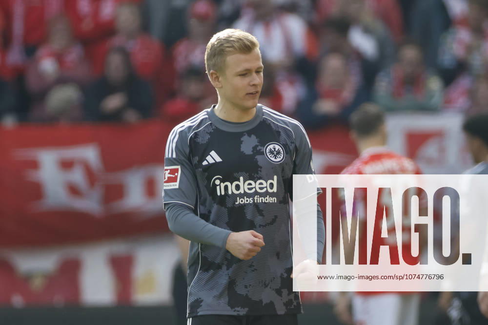 Jonathan Burkardt Eintracht Frankfurt, 09 , Germany, Football, 1 Bundesliga, Matchday 27, 2025 2026, 1 FSV Mainz vs Eintracht Frankfurt, 22 03 2026, Mainz Mewa Arena Rheinland Pfalz Germany