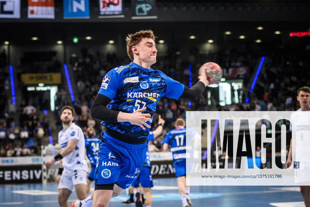 Jakob Nigg TVB Stuttgart, 57 GER, TVB Stuttgart TBV Lemgo Lippe, DAIKIN HBL, Handball, Bundesliga, 26 Matchday, Season 2025 2026, 29 03 2026 GER, TVB Stuttgart TBV Lemgo Lippe, DAIKIN HBL, Handball, Bundesliga, 26 Matchday, Season 2025 2026, 29 03 2026 Stuttgart