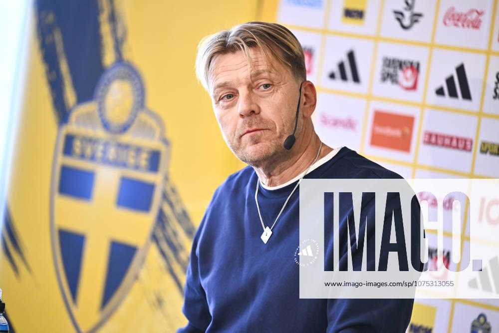 STOCKHOLM, SWEDEN 20260401 U23 national team captain Magnus Wikman presents the squad for the semi final against Norway and the following final or third place match STOCKHOLM SWEDEN