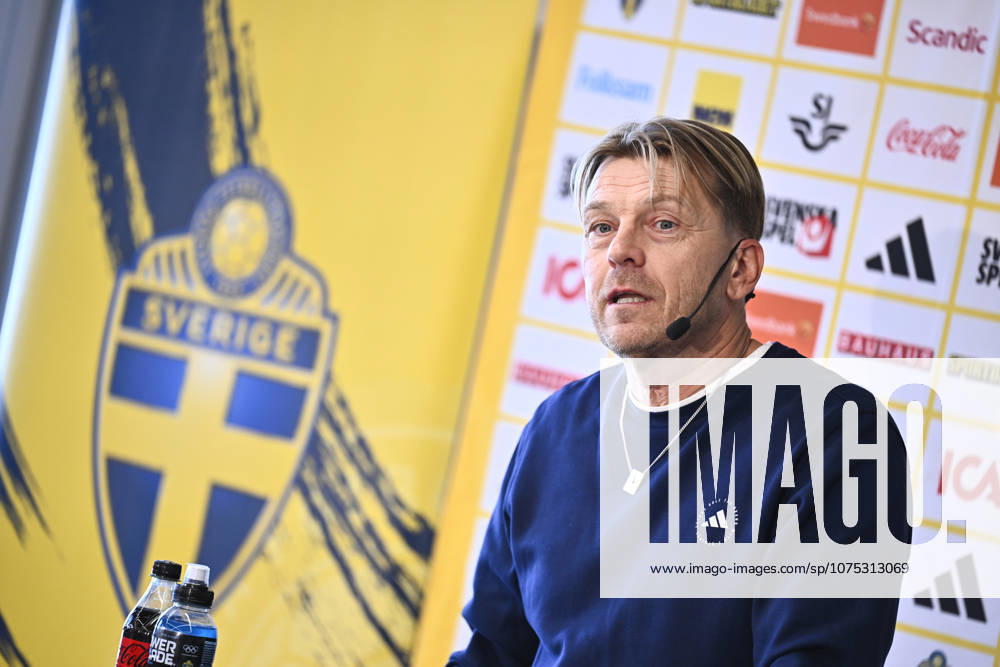 STOCKHOLM, SWEDEN 20260401 U23 national team captain Magnus Wikman presents the squad for the semi final against Norway and the following final or third place match STOCKHOLM SWEDEN
