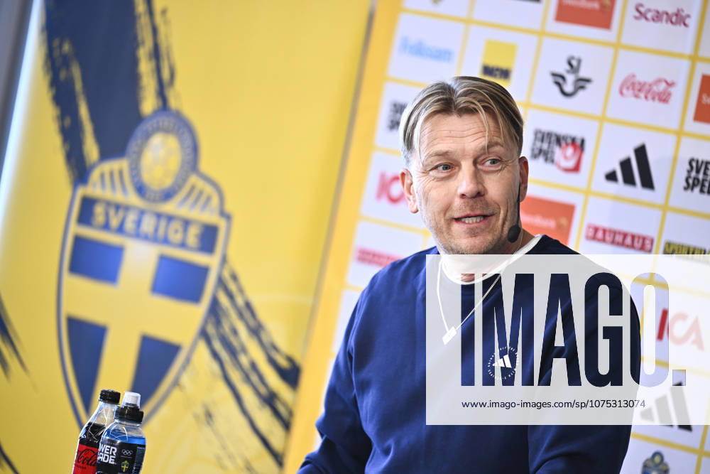 STOCKHOLM, SWEDEN 20260401 U23 national team captain Magnus Wikman presents the squad for the semi final against Norway and the following final or third place match STOCKHOLM SWEDEN