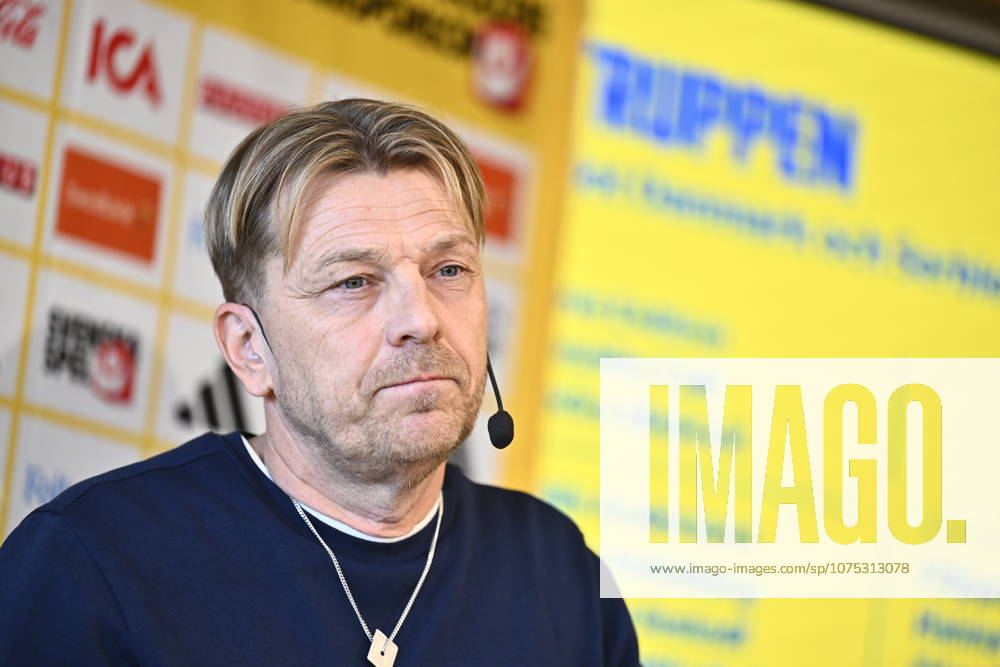 STOCKHOLM, SWEDEN 20260401 U23 national team captain Magnus Wikman presents the squad for the semi final against Norway and the following final or third place match STOCKHOLM SWEDEN