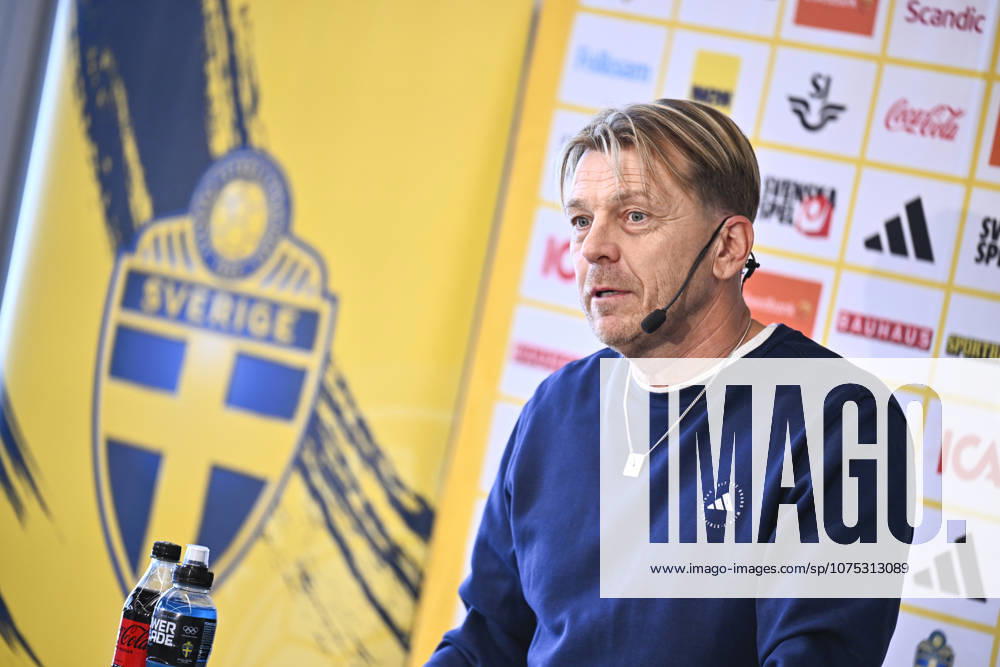 STOCKHOLM, SWEDEN 20260401 U23 national team captain Magnus Wikman presents the squad for the semi final against Norway and the following final or third place match STOCKHOLM SWEDEN
