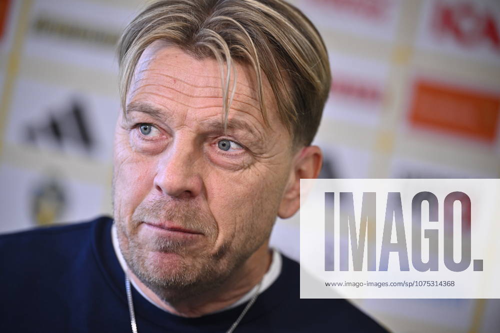 STOCKHOLM, SWEDEN 20260401 U23 national team captain Magnus Wikman presents the squad for the semi final against Norway and the following final or third place match STOCKHOLM SWEDEN