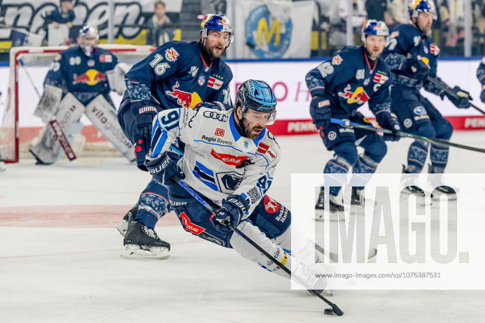 Riley Sheen ERC Ingolstadt, 91 GER, EHC Red Bull Muenchen vs ERC Ingolstadt, Ice Hockey, DEL, Playoffs, Quarterfinals Game 5, Season 2025 2026, 02 04 2026 GER, EHC Red Bull Muenchen vs ERC Ingolstadt, Ice Hockey, DEL, Playoffs, Quarterfinals Game 5, Season 2025 2026, 02 04 2026 Muenchen