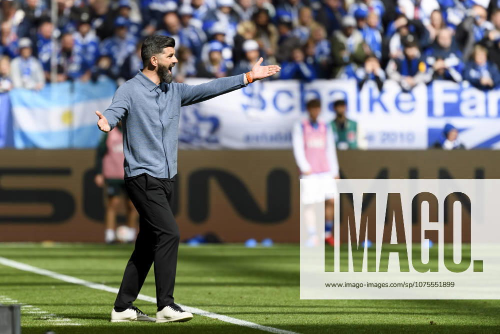 Coach Miron Muslic FC Schalke gestures during the 2 Bundesliga match between FC Schalke 04 and Karlsruher SC, Veltins Arena on April 05, 2026 in Gelsenkirchen, Germany Photo by Max Maiwald DeFodi Images Trainer Miron Muslic FC Schalke gestures during the 2 Bundesliga match between FC Schalke 04 and Karlsruher SC at Veltins Arena on April 5, 2026 in Gelsenkirchen, Germany Photo by Max Maiwald DeFodi Images Photo by Max Maiwald DeFodi Images