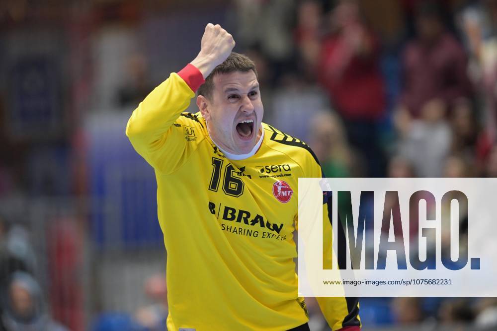 Nebojsa Simic Goalkeeper MT Melsungen 16 , GER, MT Melsungen Fredericia HK DEN , Handball, EHF European League Men, Play Offs, Season 2025 2026, 07 04 2026, GER, MT Melsungen Fredericia HK, Handball, EHF Men, Play Off, Season 2025 2026, 07 04 2026 Kassel
