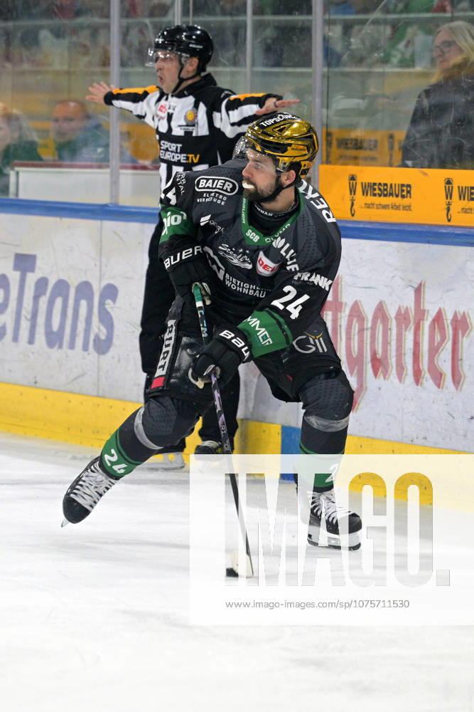 Cole Fonstad Bietigheim Steelers, 24 on the puck Bietigheim Steelers vs EC Kassel Huskies, Ice Hockey, DEL 2, PlayOff Game 4, Season 2025 2026, 08 04 2026 Bietigheim Steelers vs EC Kassel Huskies, Ice Hockey, DEL 2, PlayOff Game 4, Season 2025 2026, 08 04 2026 Bietigheim