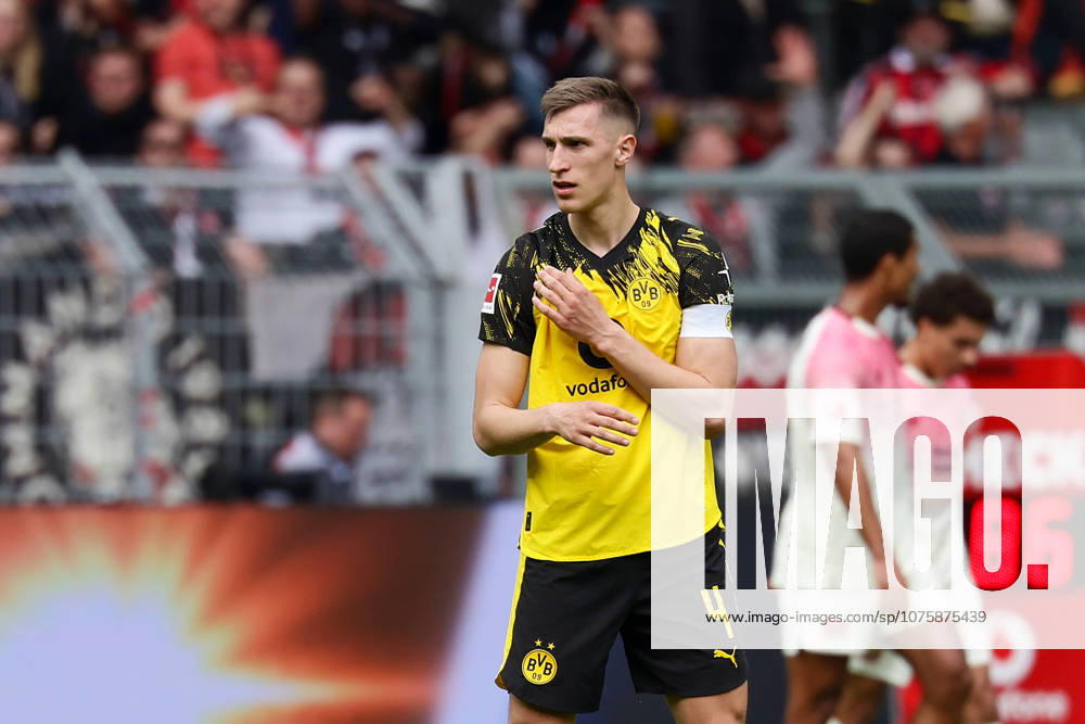 Dortmund, Germany, 11 04 26, Nico Schlotterbeck Borussia Dortmund looks on during the Bundesliga 1 match between Borussia Dortmund Bayer 04 Leverkusen at Signal Iduna Park in Dortmund Photo by Joachim Bywaletz DFB DFL REGULATIONS PROHIBIT ANY USE OF PHOTOGRAPHS AS IMAGE SEQUENCES AND OR QUASI VIDEO