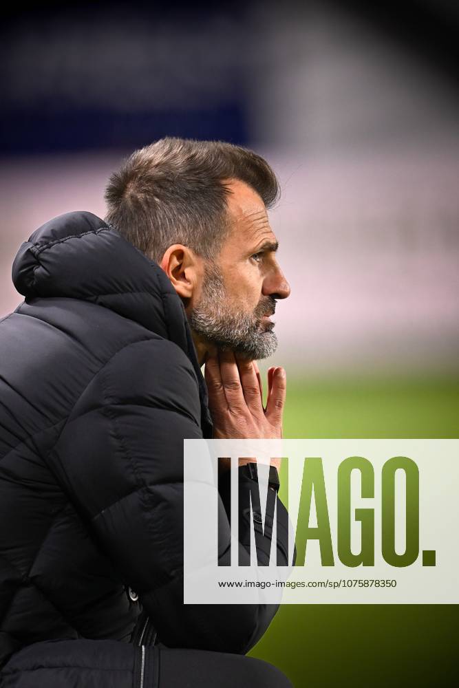Club s head coach Ivan Leko pictured during a soccer match between Sint-Truiden VV and Club Brugge, Saturday 11 April 2026 in Sint-Truiden, on the second day of the Champion s Play-offs of the 2025-2026 Jupiler Pro League first division of the Belgian championship. JOHAN EYCKENS JohanxEyckens x170505122x