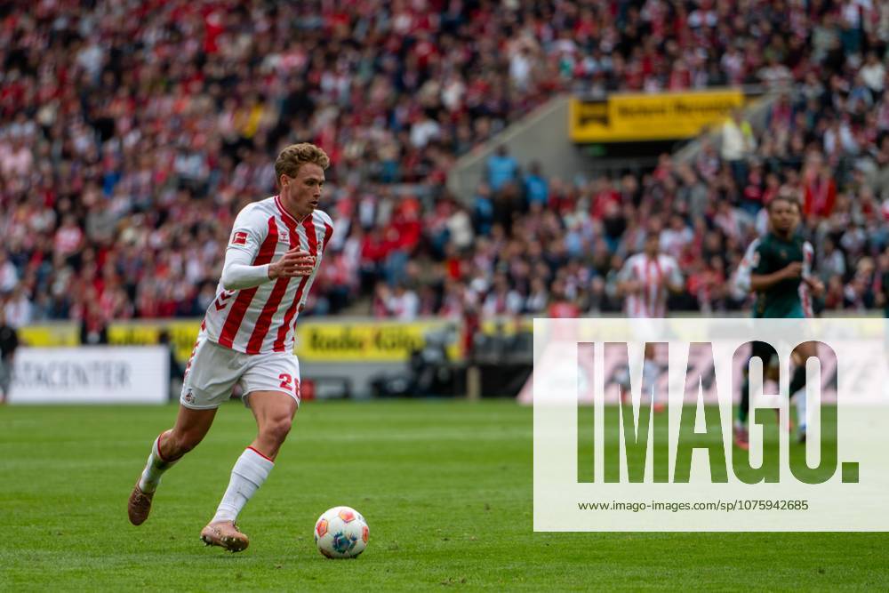 Sebastian Sebulonsen, Defense, 1 FC Koeln 28 , , 1 FC Koeln vs SV Werder Bremen, Soccer, 1 Bundesliga, 29 Matchday, 12 04 2026 DFB DFL regulations prohibit any use of photographs as image sequences and or quasi video Koeln Nordrhein Westfalen Germany