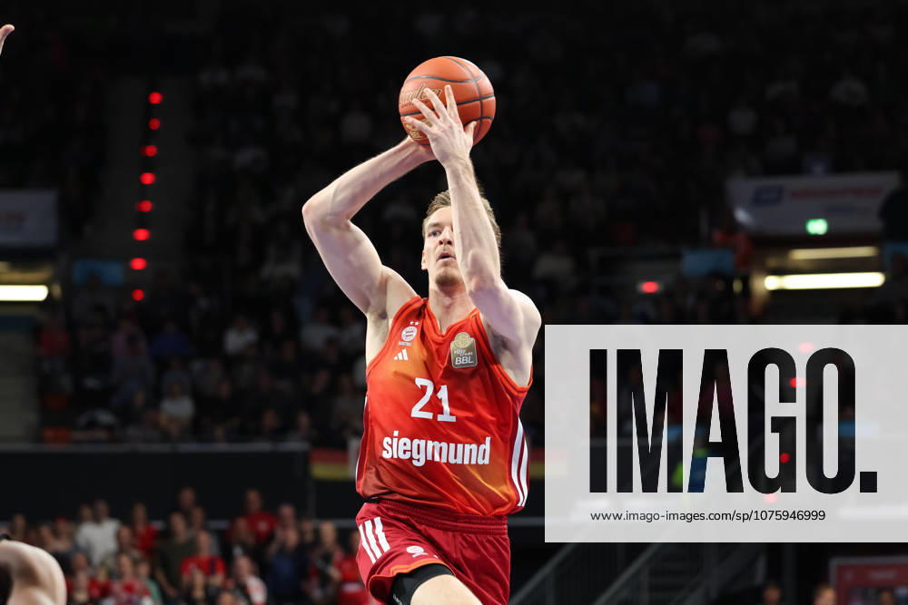 Justuz Hollatz FC Bayern Basketball, 21 , GER, FC Bayern Basketball vs Niners Chemnitz, Basketball, easycredit Basketball Bundesliga, 29 Matchday, Season 2025 2026, 12 04 2026, GER, FC Bayern Basketball vs Niners Chemnitz, Basketball, easycredit Basketball Bundesliga, 29 Matchday, Season 2025 2026, 12 04 2026 Munich