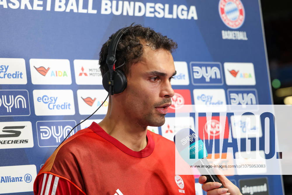Oscar da Silva FC Bayern Basketball, 01 in post-match interview, GER, FC Bayern Basketball vs Niners Chemnitz, Basketball, easycredit Basketball Bundesliga, Matchday 29, Season 2025 2026, 12 04 2026, GER, FC Bayern Basketball vs Niners Chemnitz, Basketball, easycredit Basketball Bundesliga, Matchday 29, Season 2025 2026, 12 04 2026 Muenchen