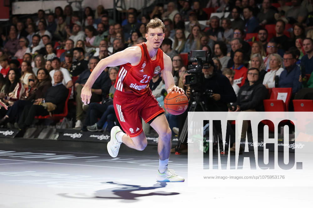 Justuz Hollatz FC Bayern Basketball, 21 , GER, FC Bayern Basketball vs Niners Chemnitz, Basketball, easycredit Basketball Bundesliga, 29 Matchday, Season 2025 2026, 12 04 2026, GER, FC Bayern Basketball vs Niners Chemnitz, Basketball, easycredit Basketball Bundesliga, 29 Matchday, Season 2025 2026, 12 04 2026 Munich