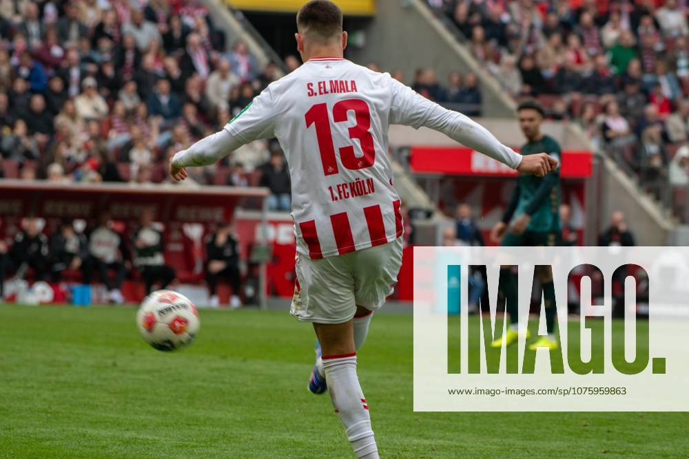 Said El Mala, Midfield, 1 FC Koeln 13 , , 1 FC Koeln vs SV Werder Bremen, Football, 1 Bundesliga, 29 Matchday, 12 04 2026 DFB DFL regulations prohibit any use of photographs as image sequences and or quasi video Koeln Nordrhein Westfalen Germany