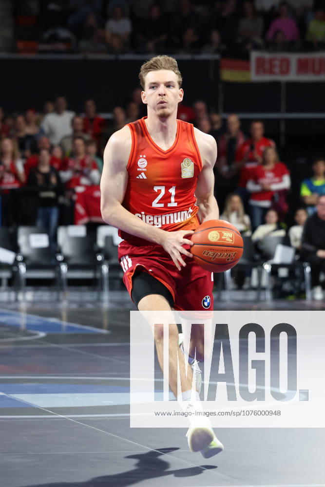 Justuz Hollatz FC Bayern Basketball, 21 , GER, FC Bayern Basketball vs Niners Chemnitz, Basketball, easycredit Basketball Bundesliga, 29 Matchday, Season 2025 2026, 12 04 2026, GER, FC Bayern Basketball vs Niners Chemnitz, Basketball, easycredit Basketball Bundesliga, 29 Matchday, Season 2025 2026, 12 04 2026 Munich