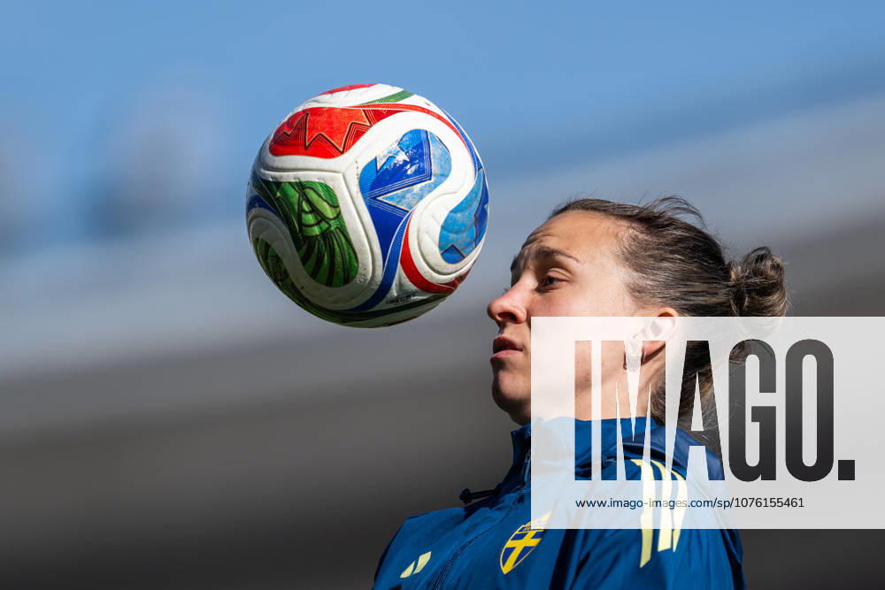 Julia Zigiotti Olme of the Swedish women s national football team during a training session on April 16, 2026 in Gothenburg Photo Mathias Bergeld BILDBYRAN code MB MB1364 fotboll football soccer fotball vm kval kval fifa womens world cup qualifier qualifier träning practice training sverige sweden dam bbeng women kvinner