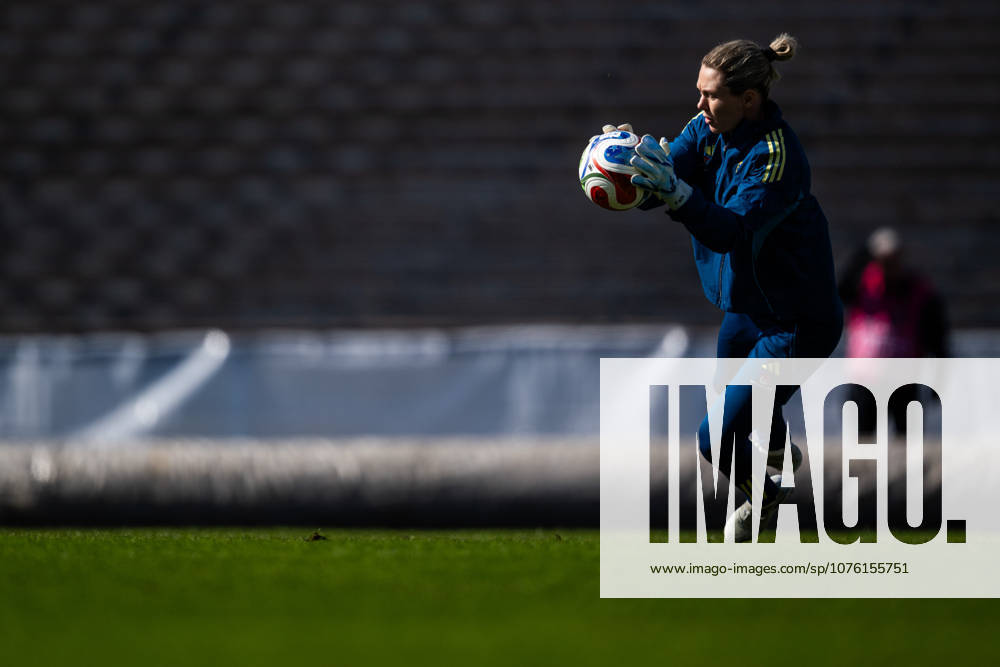 Goalkeeper Jennifer Falk of the Swedish women s national football team during a training session on April 16, 2026 in Gothenburg Photo Mathias Bergeld BILDBYRAN code MB MB1364 fotboll football soccer fotball vm kval kval fifa womens world cup qualifier qualifier träning practice training sverige sweden dam bbeng women kvinner